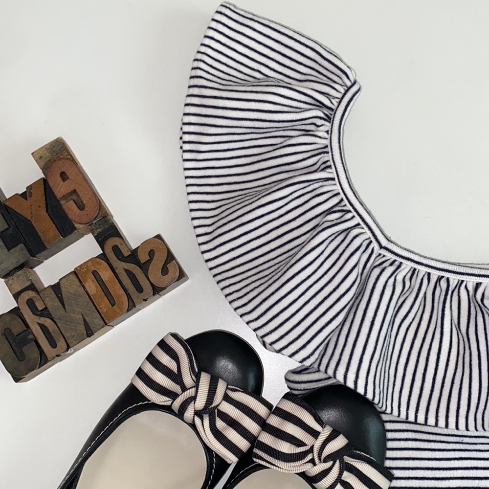Striped Ruffle Trim Top - Picture 4 of 8